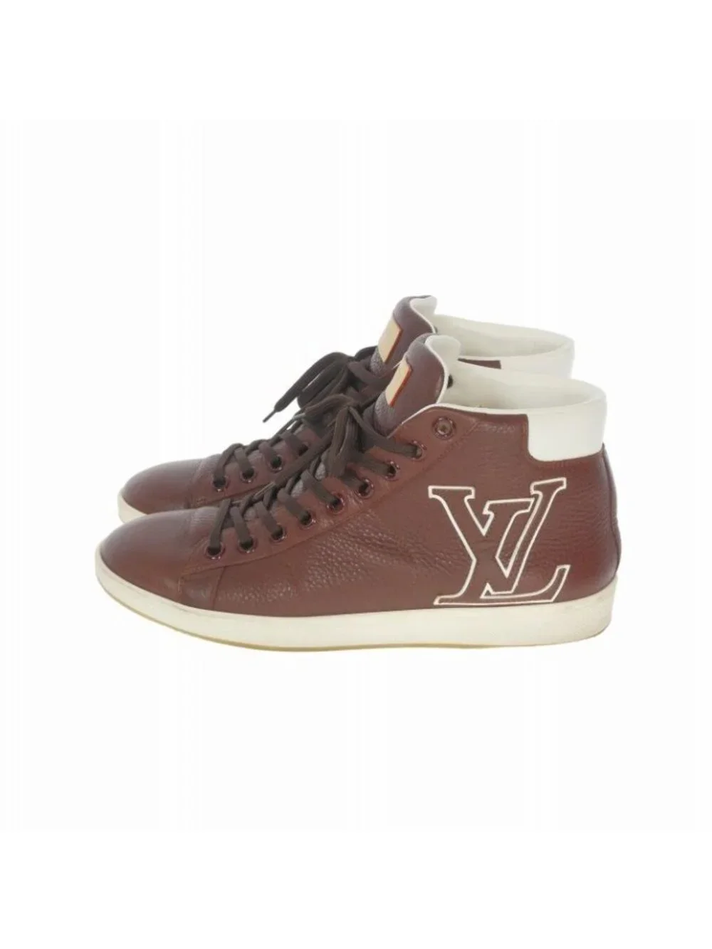 Louis Vuitton Surfside Line High Cut Sneakers 6 Brown